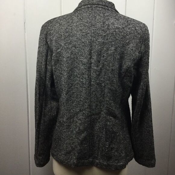 Eileen Fisher Black White Waterfall Cardigan S - Picture 9 of 10